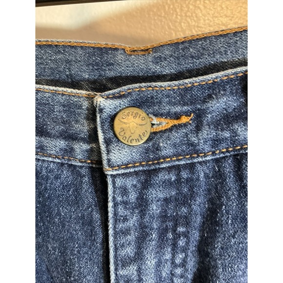 Sergio Valente Women’s 29 X 32 Jeans Vintage High Waist Straight Leg Blue Snap - Picture 2 of 8